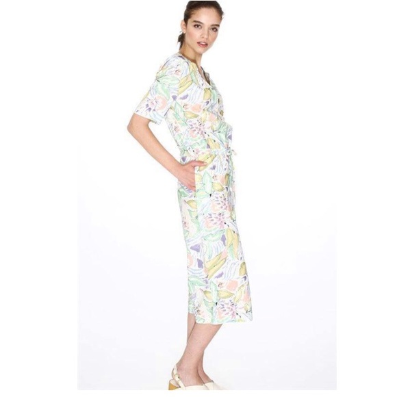 Pepaloves Pants - Pepaloves Leaf Print Jumpsuit